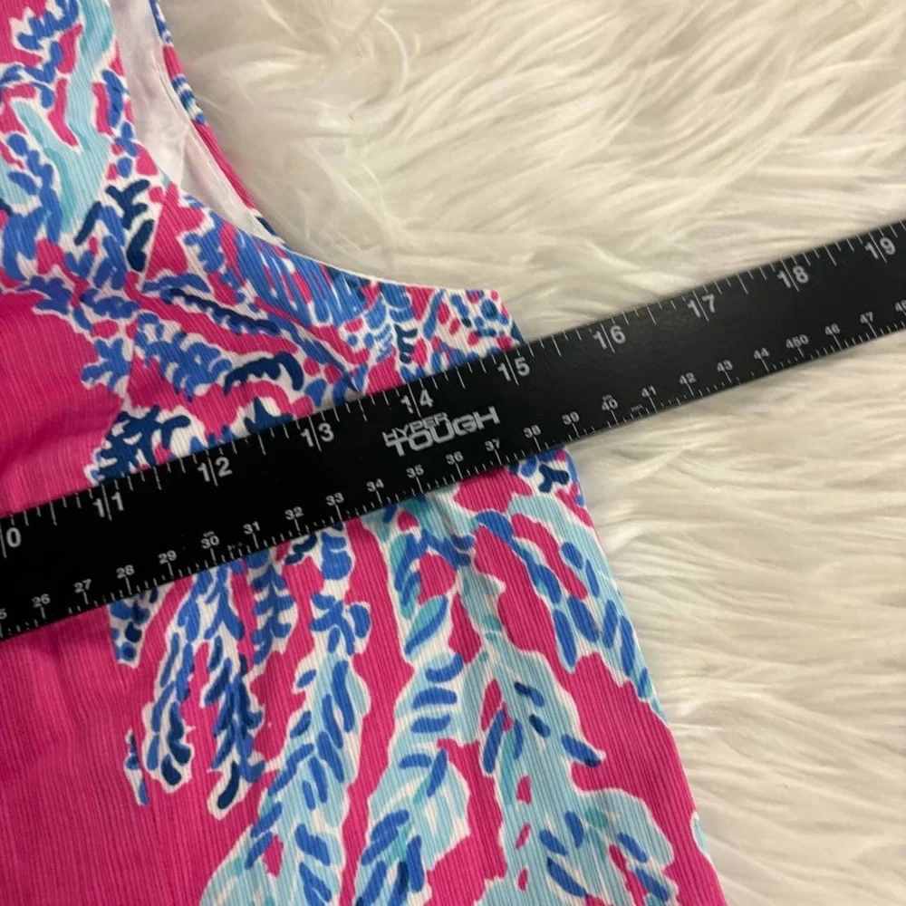 Lilly Pulitzer Cathy Shift Dress Samba Coral Print Capri Pink Size 0 - Picture 3 of 6